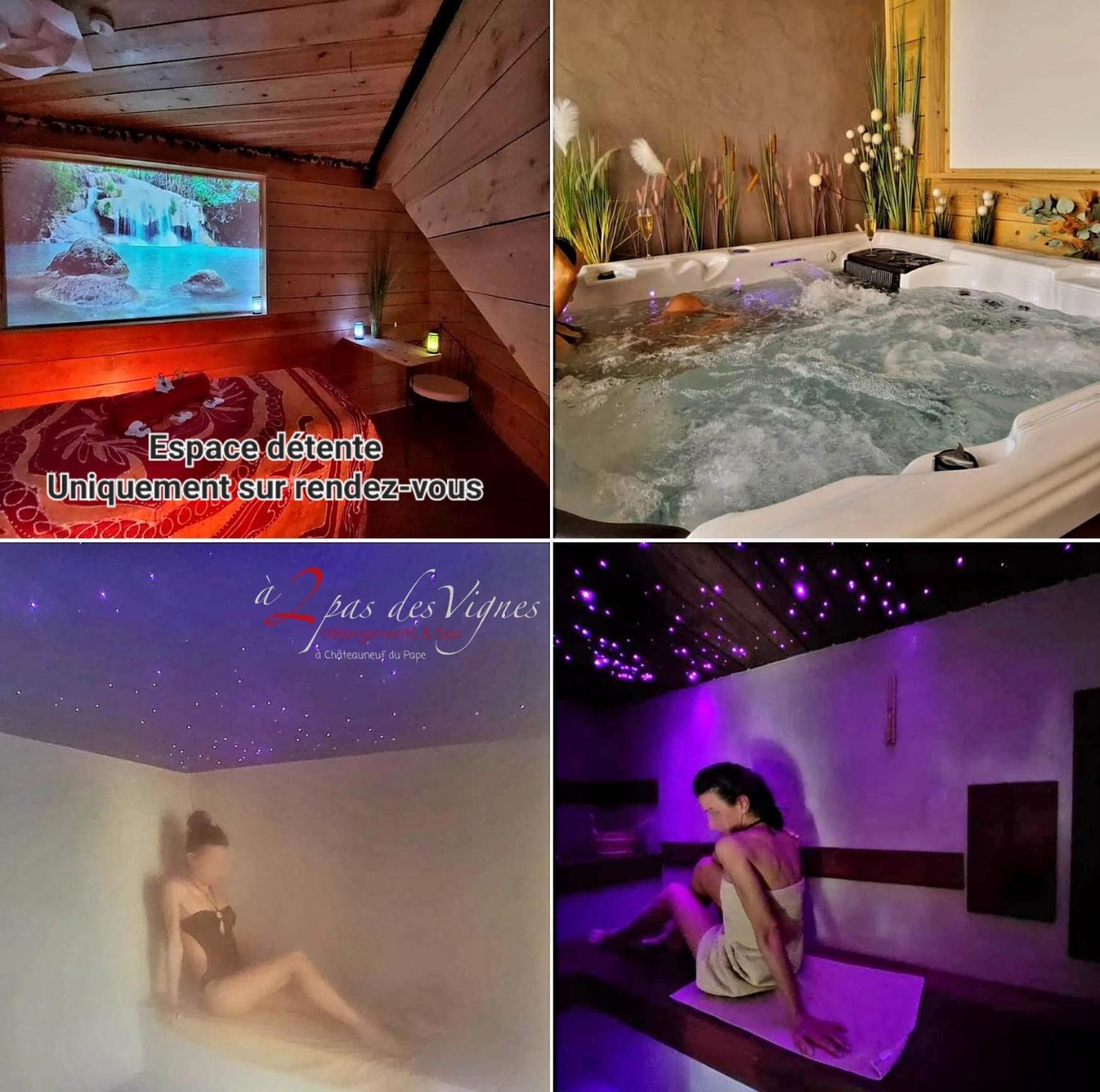 A 2 Pas Des Vignes, Hebergements Et Spa, Maison Numero 6, A Chateauneuf Du Pape Eksteriør bilde
